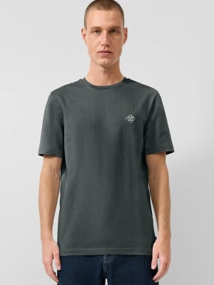 T-shirt z naszywką z logo QS szary