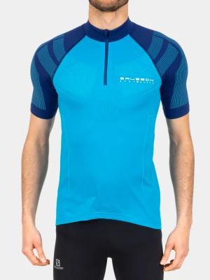 Koszulka rowerowa Brubeck Bicycle Tricot - azure blue