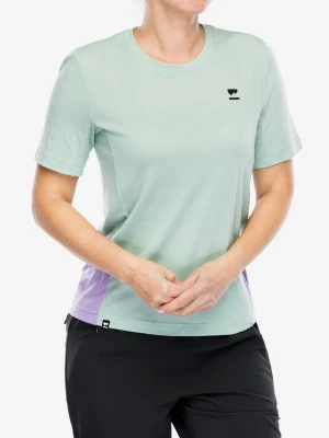 Koszulka rowerowa damska Mons Royale Tarn Merino Shift Tee - glacier/lupin