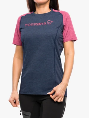 Koszulka rowerowa damska Norrona Fjora Equaliser Lightweight T-Shirt - violet quartz/indigo night