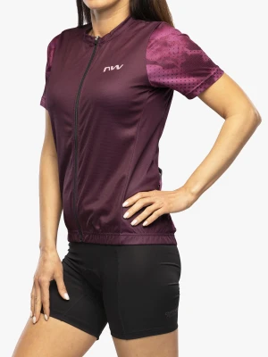 Koszulka rowerowa damska Northwave Origin Woman Jersey Short Sleeve  - purple