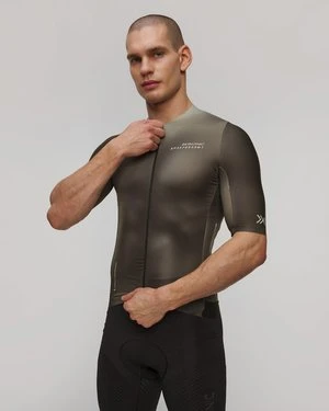 Koszulka rowerowa męska X-Bionic Corefusion Aero Jersey SS szaro-brązowa