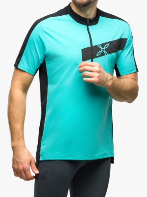 Koszulka rowerowa Montura Way Zip T-Shirt - light blue/black