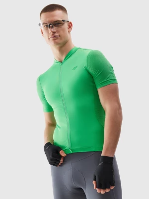 Koszulka rowerowa rozpinana męska - zielona 4F