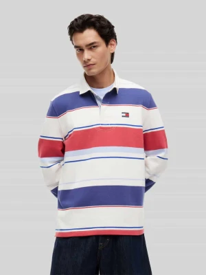 Koszulka rugby o kroju regular fit z czystej bawełny Tommy Jeans Écru