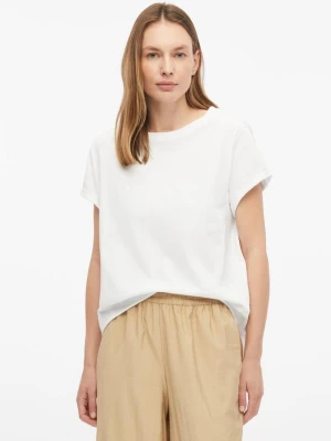 Bawełniany T-shirt o fasonie Relaxed Fit s.Oliver biały