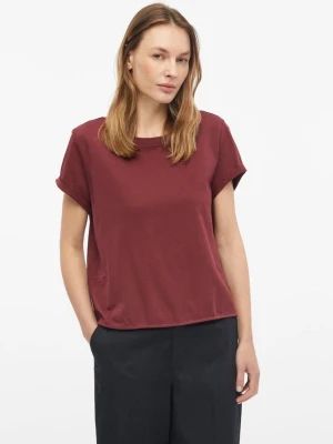 Bawełniany T-shirt o fasonie Relaxed Fit s.Oliver czerwony