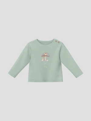 T-shirt unisex z nadrukiem s.Oliver zielony