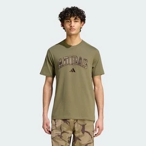 Koszulka Seasonal Essentials ze wzorem moro Adidas zielony