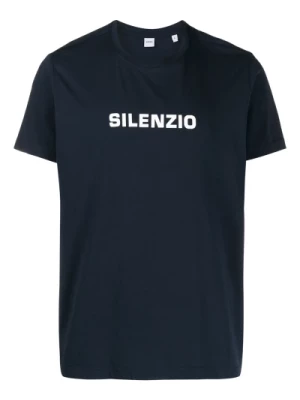 Koszulka Silenzio z nadrukiem bawełnianym Aspesi
