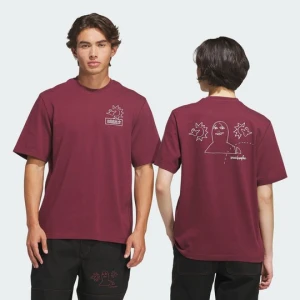 KOSZULKA SKATEBOARDING x MARK GONZALES NOT AMUSED Adidas bordowy