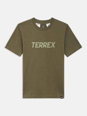 Koszulka sportowa Adidas Terrex ciemnozielony