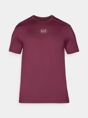 Koszulka sportowa EA7 Emporio Armani bordowy