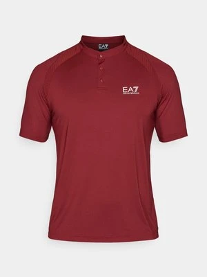 Koszulka sportowa EA7 Emporio Armani bordowy