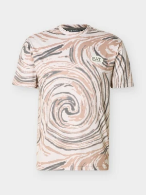 Koszulka sportowa EA7 Emporio Armani beżowy