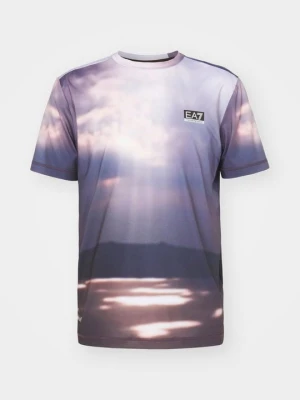 Koszulka sportowa EA7 Emporio Armani brązowy