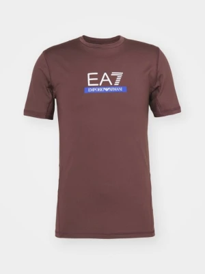 Koszulka sportowa EA7 Emporio Armani brązowy