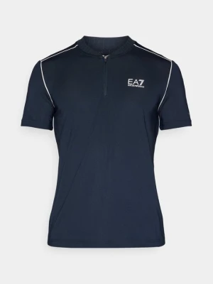 Koszulka sportowa EA7 Emporio Armani granatowy