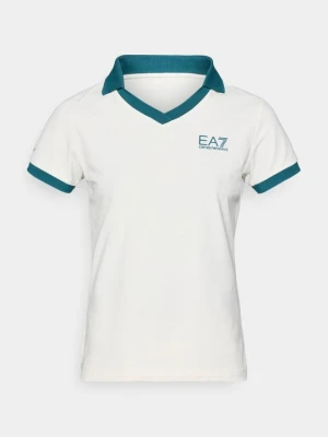 Koszulka polo EA7 Emporio Armani mleczny