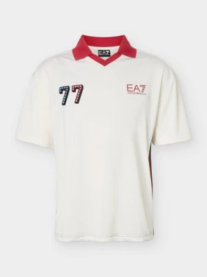 Koszulka sportowa EA7 Emporio Armani mleczny