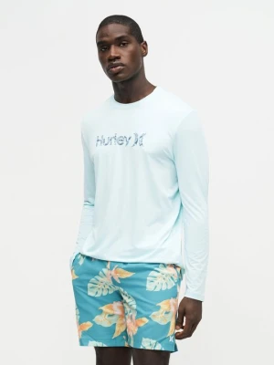 Koszulka sportowa Hurley denim wybielany