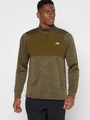 Koszulka sportowa New Balance brązowy melanż