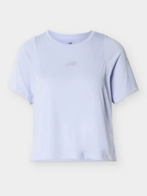 Koszulka sportowa New Balance liliowy