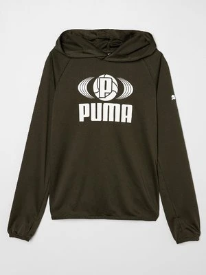 Koszulka sportowa Puma oliwkowy