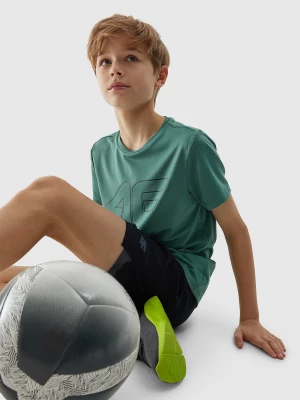 Koszulka sportowa szybkoschnąca chłopięca - zielona 4F