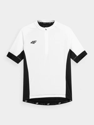 4F Koszulka sportowa w kolorze biało-czarnym rozmiar: M