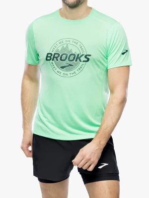 Koszulka szybkoschnąca Brooks Distance Short Sleeve 3.0 - hyper green/brooks