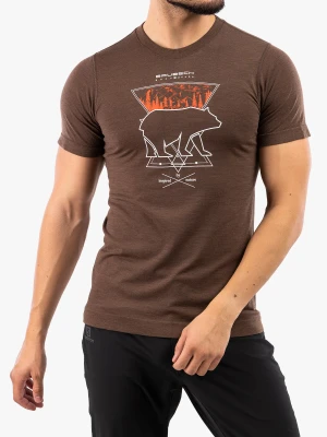 Koszulka szybkoschnąca Brubeck Outdoor Wool Pro T-Shirt - bear