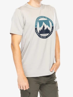 Koszulka szybkoschnąca Columbia Ice Lake II SS Tee - flint grey/boundless borders