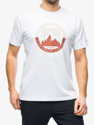 Koszulka szybkoschnąca Columbia Ice Lake II SS Tee - white/boundless borders