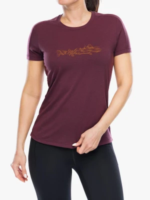 Koszulka szybkoschnąca damska Mountain Equipment Headpoint Skyline Tee - raisin