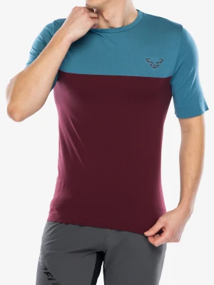 Koszulka szybkoschnąca Dynafit Traverse S-Tech S/S Tee - burgundy/storm blue