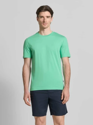 Koszulka T-shirt z czystej bawełny, krój regular fit, model 'Thompson 01' Boss Jasnozielony