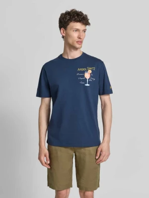 Koszulka T-shirt z przeszyciami model 'PORTOFINO' MC2 Saint Barth