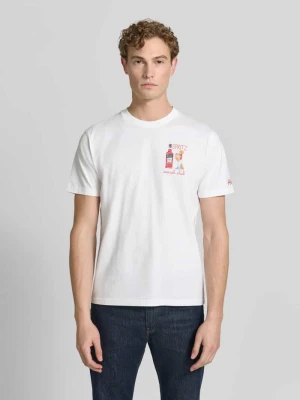 Koszulka T-shirt z przeszyciami model 'PORTOFINO' MC2 Saint Barth Biały