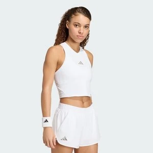 KOSZULKA TENISOWA CLIMACOOL MIDI Y-TANK PRO Adidas biały