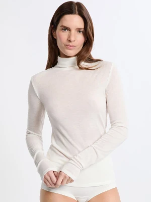 Koszulka termiczna z golfem z wełną Etam