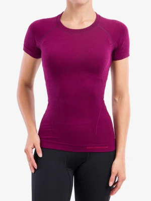 Koszulka termoaktywna damska Brubeck Active Wool T-shirt - plum