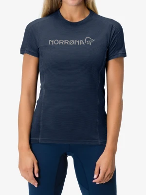 Koszulka termoaktywna damska Norrona Falketind Equaliser Merino T-Shirt - indigo night blue