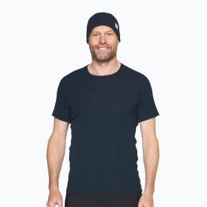 Koszulka termoaktywna męska Devold Adventure Merino 190 Tee Ink Czarny