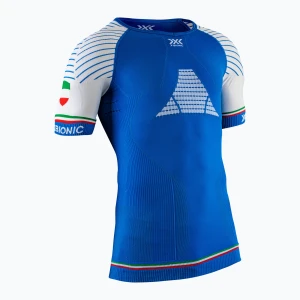 Koszulka termoaktywna męska X-Bionic Invent 4.0 Patriot Running Shirp blue