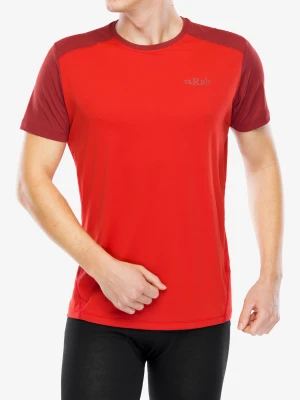 Koszulka termoaktywna Rab Force Tee - ascent red/oxblood red