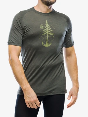 Koszulka termoaktywna Sensor Merino Air PT Tee S/S - olive green earth