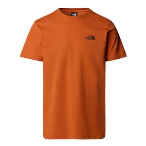 Koszulka The North Face Simple Dome 0A87NG1I01 - pomarańczowa