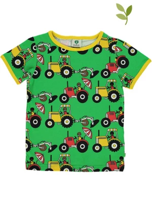 Småfolk Koszulka "Tractor" w kolorze zielonym rozmiar: 134/140