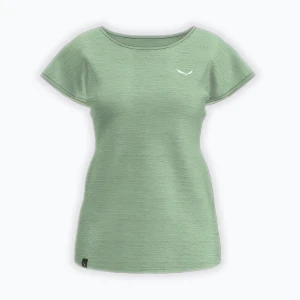Koszulka trekkingowa damska Salewa Puez Melange Dry pastel green melange